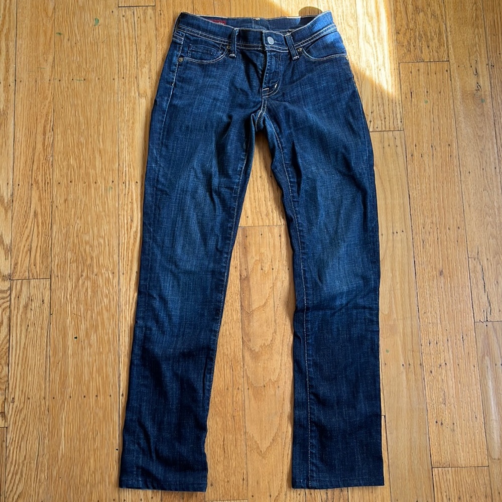 Citizens of Humanity COH Ava stretch low waist straight leg premium denim jeans